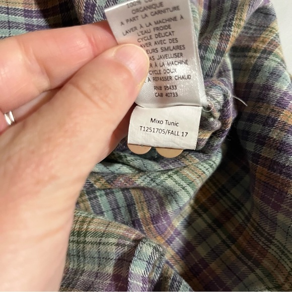 Toad&Co Lot/Bundle of Two Plaid Button-Up Mixo Tunics Multicolor Small - Picture 9 of 16